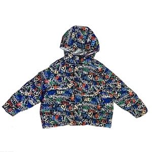 Kids Puffer Jacket Colorful 10 12 Boy Girl Unisex Graphic Print Graffiti Unique